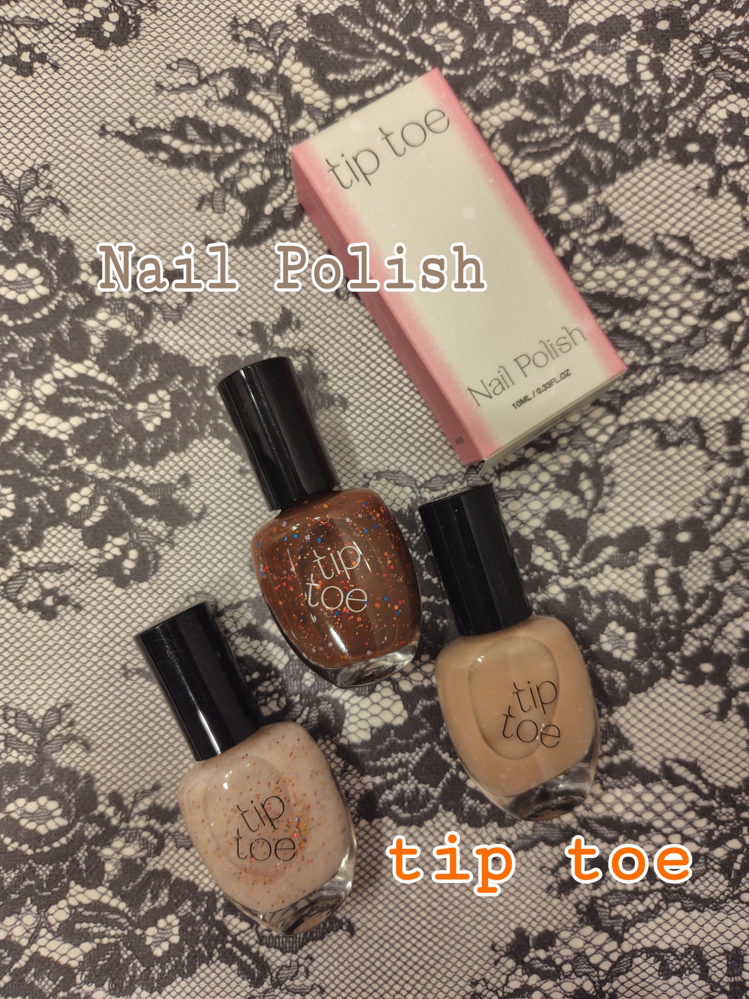 🇰🇷💄💅
ティップトウ
@tiptoe_jp 様からご提供頂きました🥰

「ティップトウシロップ&グリッターネイルSET」
212 ヌガーベージュ
502 タンゴ＆ワルツ
507 サワークリーム

📝実際に使ってみて…
イタリア