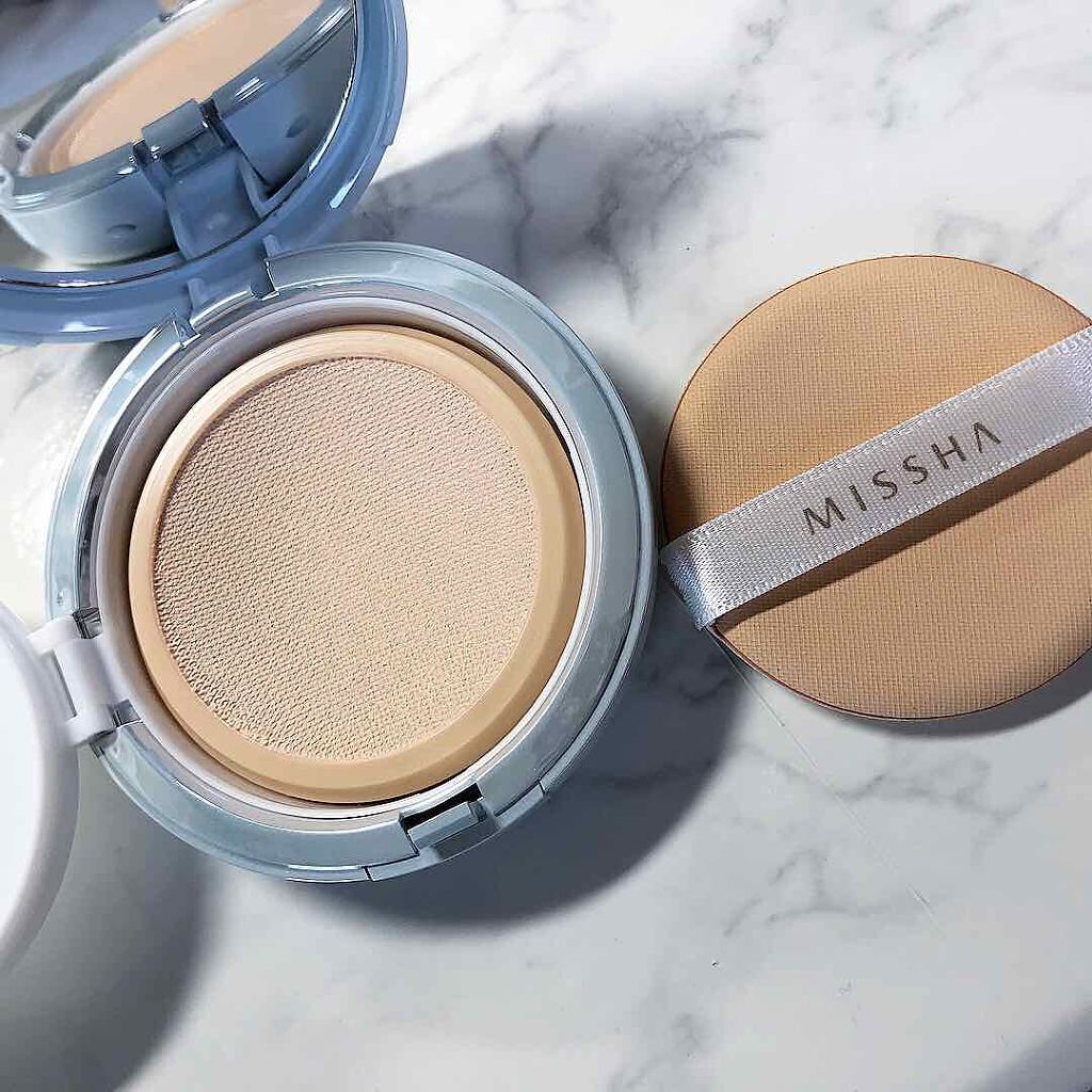 テンションパクト トーンアップグロウ/MISSHA/クリーム・エマルジョンファンデーションを使ったクチコミ(1枚目)