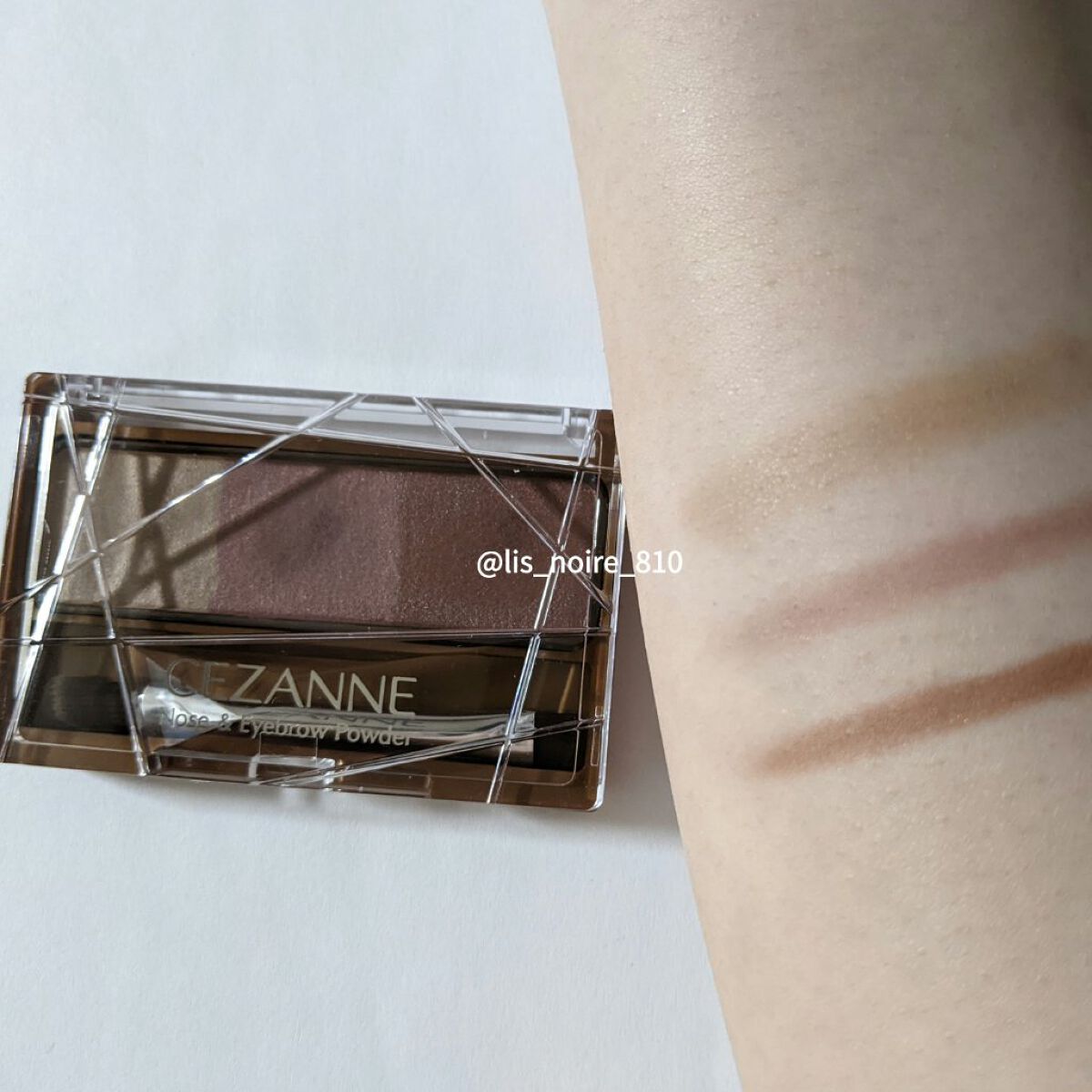 ノーズ＆アイブロウパウダー/CEZANNE/パウダーアイブロウを使ったクチコミ（1枚目）