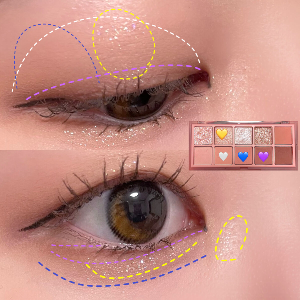 ベターザンパレット/rom&nd/アイシャドウパレットを使ったクチコミ（3枚目）