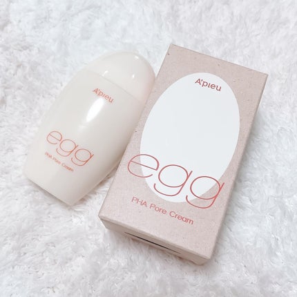 毛穴レスむき卵肌クリーム/A’pieu/フェイスクリームを使ったクチコミ(5枚目)