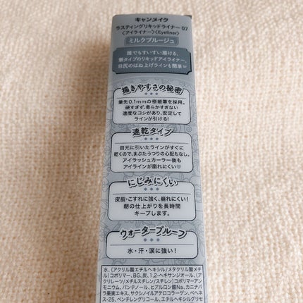 ラスティングリキッドライナー/キャンメイク/リキッドアイライナーを使ったクチコミ(2枚目)