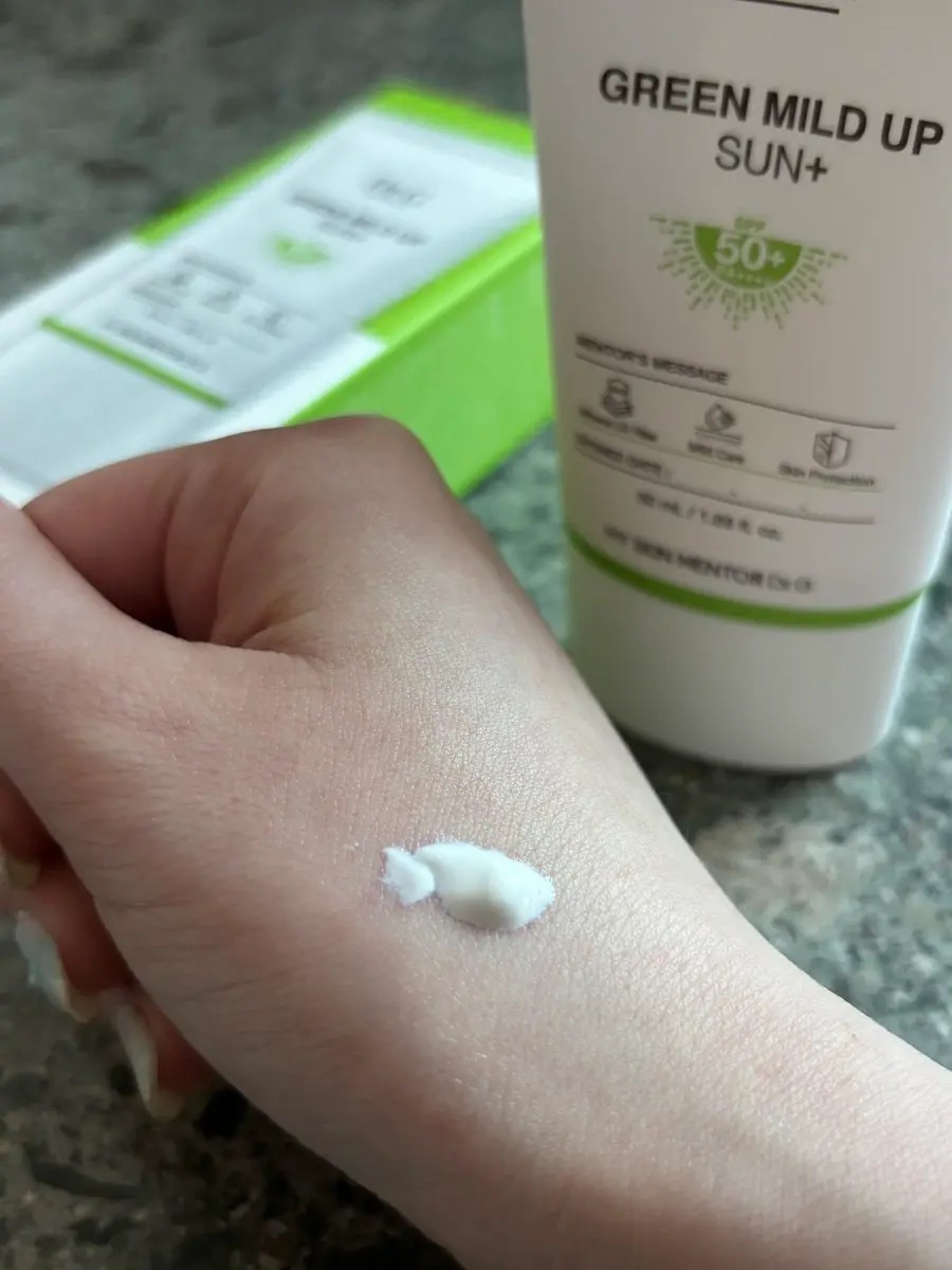 グリーンマイルドアップサンプラス/Dr.G/日焼け止めクリームを使ったクチコミ（3枚目）