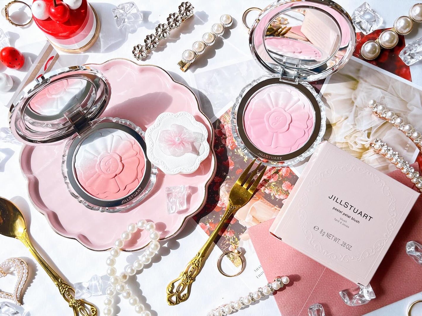 ジルスチュアート パステルペタル ブラッシュ/JILL STUART/パウダーチークを使ったクチコミ(1枚目)