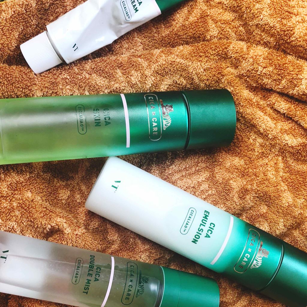 yu on LIPS 「VTのスキンケアライン🌈💗🌈💜最近使っているのはCICAライン..」(1枚目)