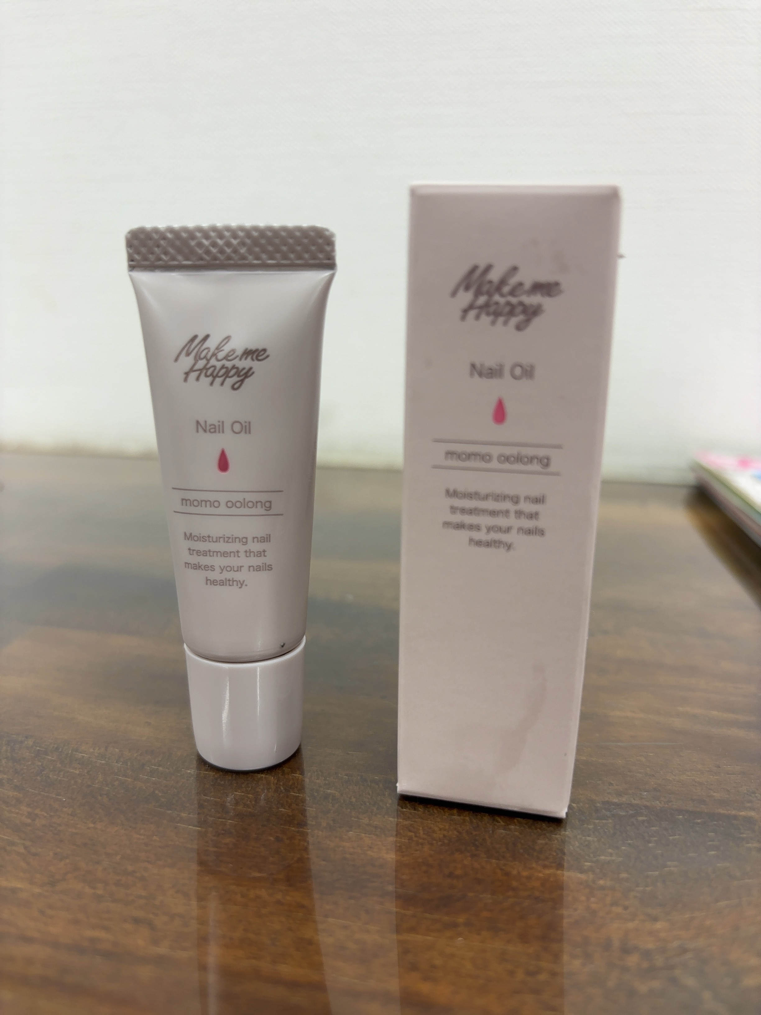 メイクミーハッピー ネイルオイル momo oolong/キャンメイク/ネイルオイル・トリートメントを使ったクチコミ（1枚目）