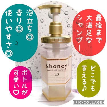 ディープモイスト シャンプー1.0／ヘアトリートメント2.0/&honey/シャンプー・コンディショナーを使ったクチコミ（1枚目）