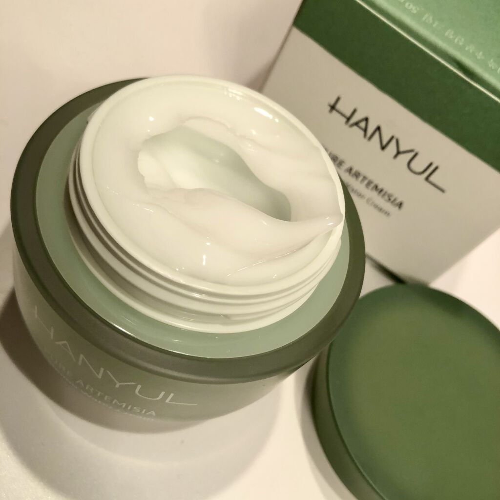 ピュアアルテミシア カーミングウォータークリーム/HANYUL(ハンユル)/フェイスクリームを使ったクチコミ（2枚目）