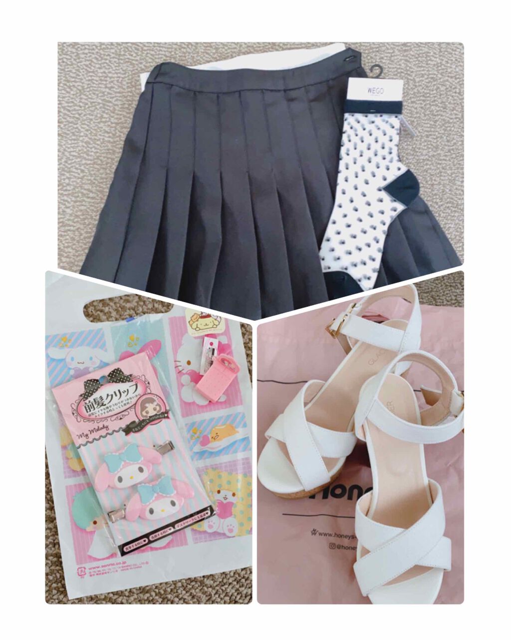 前髪クリップ/サンリオ/ヘアアクセサリーを使ったクチコミ(2枚目)