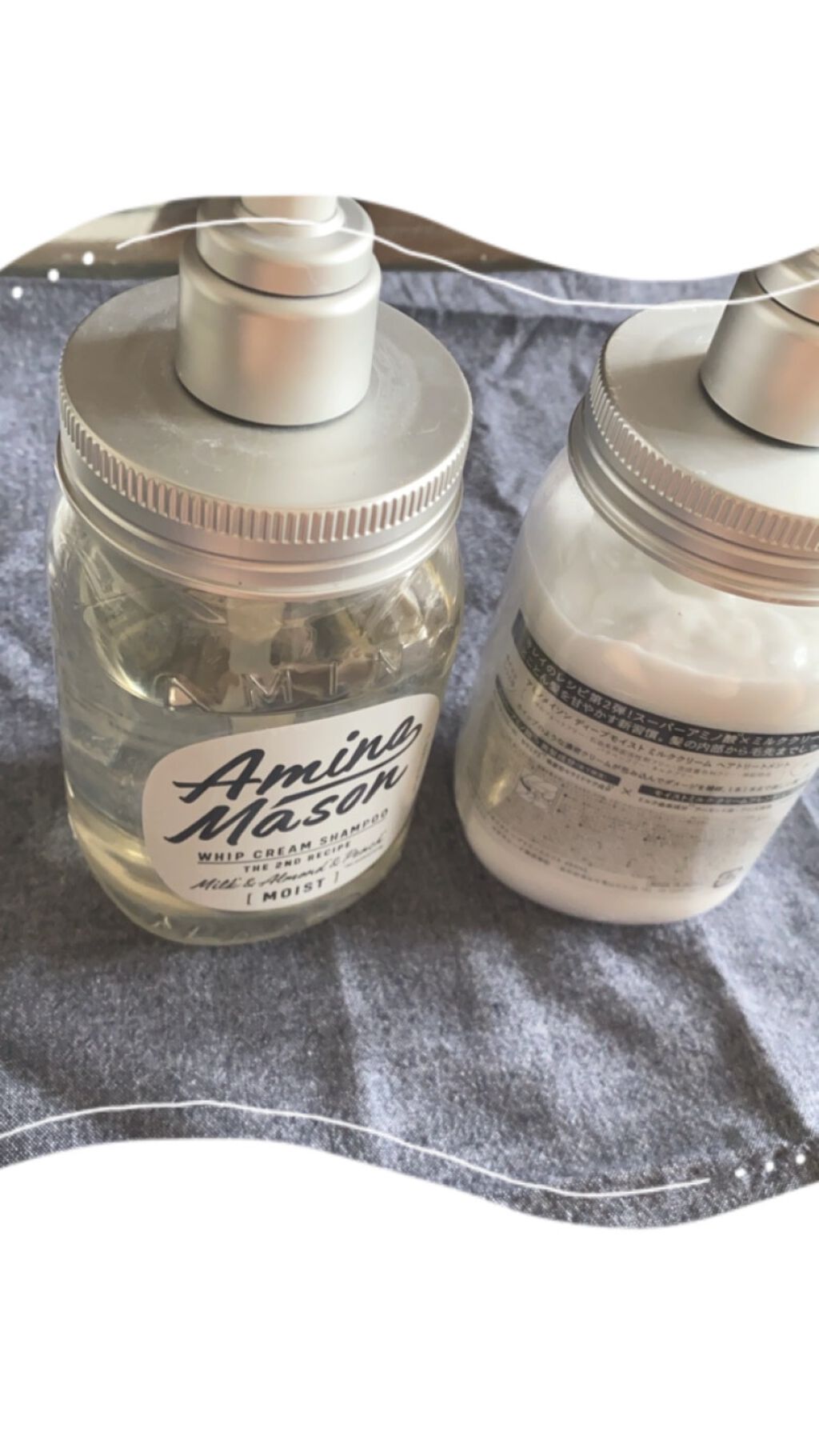 アミノメイソン ディープモイスト ホイップクリーム シャンプー/ミルククリーム ヘアトリートメント/アミノメイソン/市販シャンプーを使ったクチコミ（2枚目）