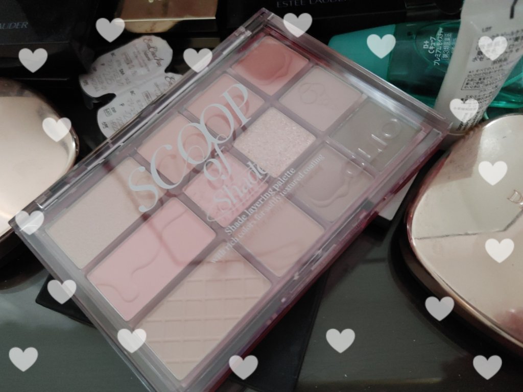 シェード アンド シャドウ パレット 03 SCOOP OF SHADE/CLIO/アイシャドウパレットを使ったクチコミ（1枚目）