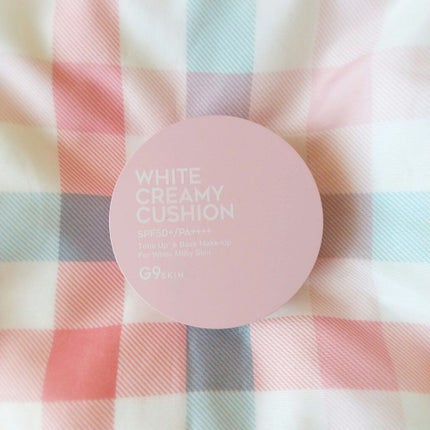 WHITE CREAMY CUSHION(ウユファンデ)/G9SKIN/化粧下地を使ったクチコミ(3枚目)