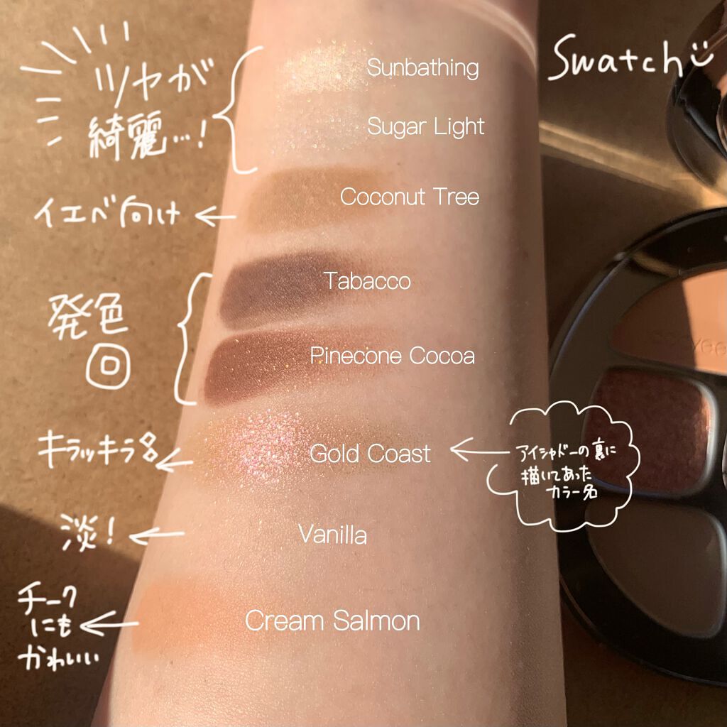 貝殻マルチパレット/Joocyee/アイシャドウパレットを使ったクチコミ(4枚目)