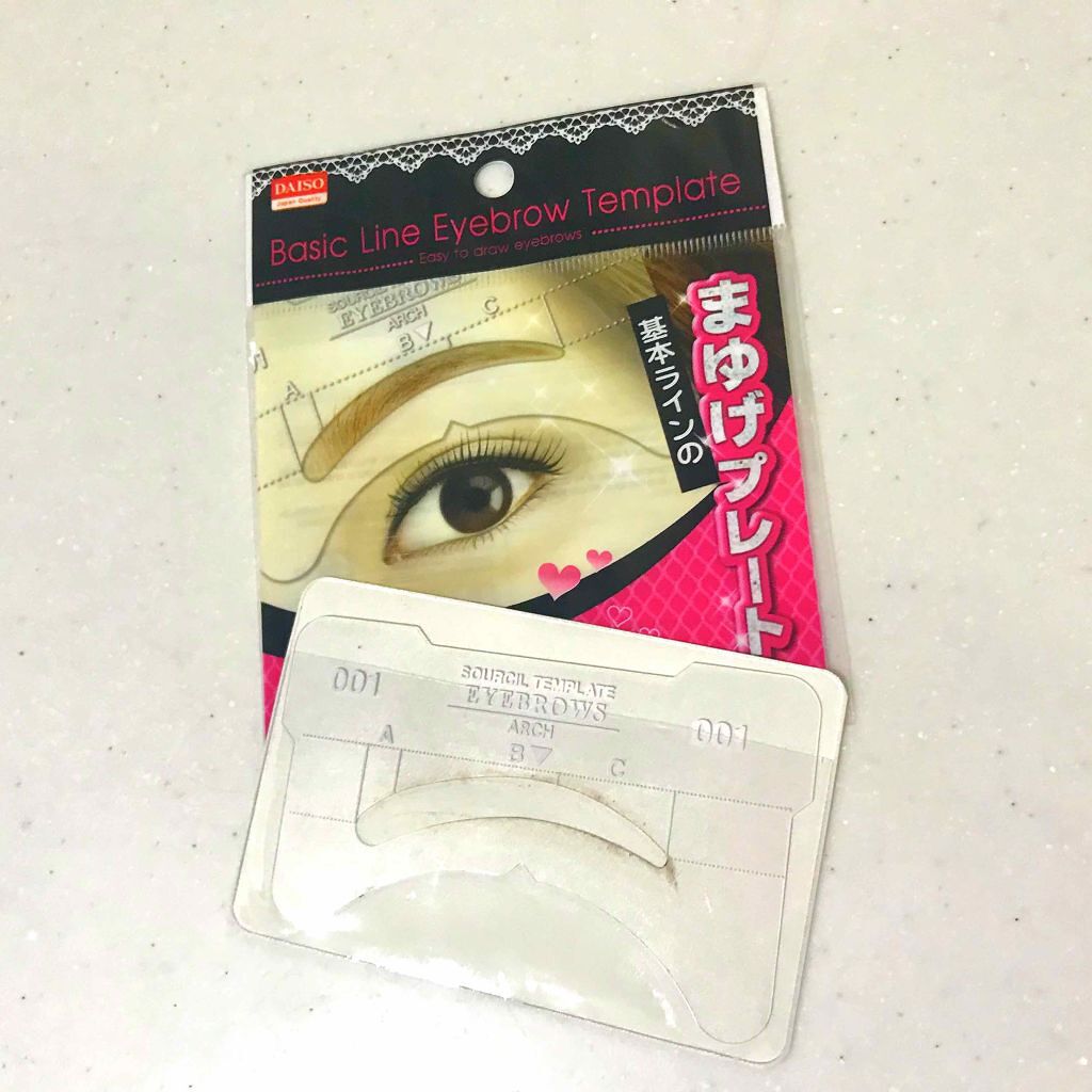 まゆげプレート DAISO