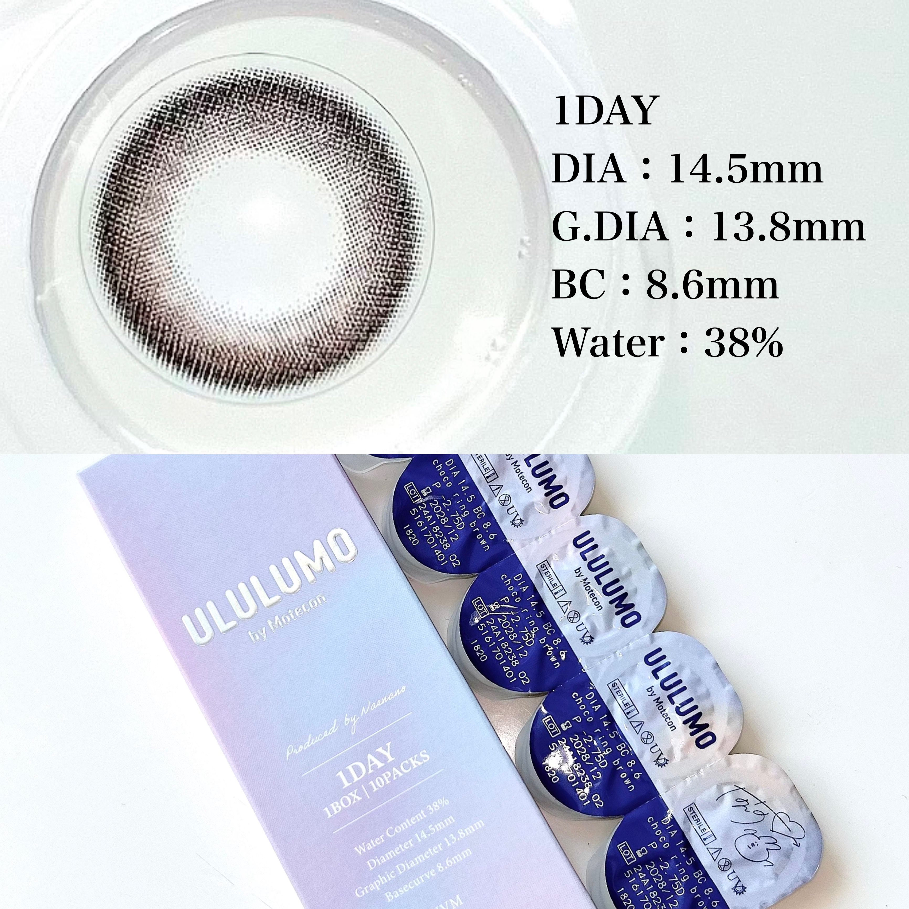 ウルルモ/ULULUMO by Motecon/カラーコンタクトレンズを使ったクチコミ（3枚目）