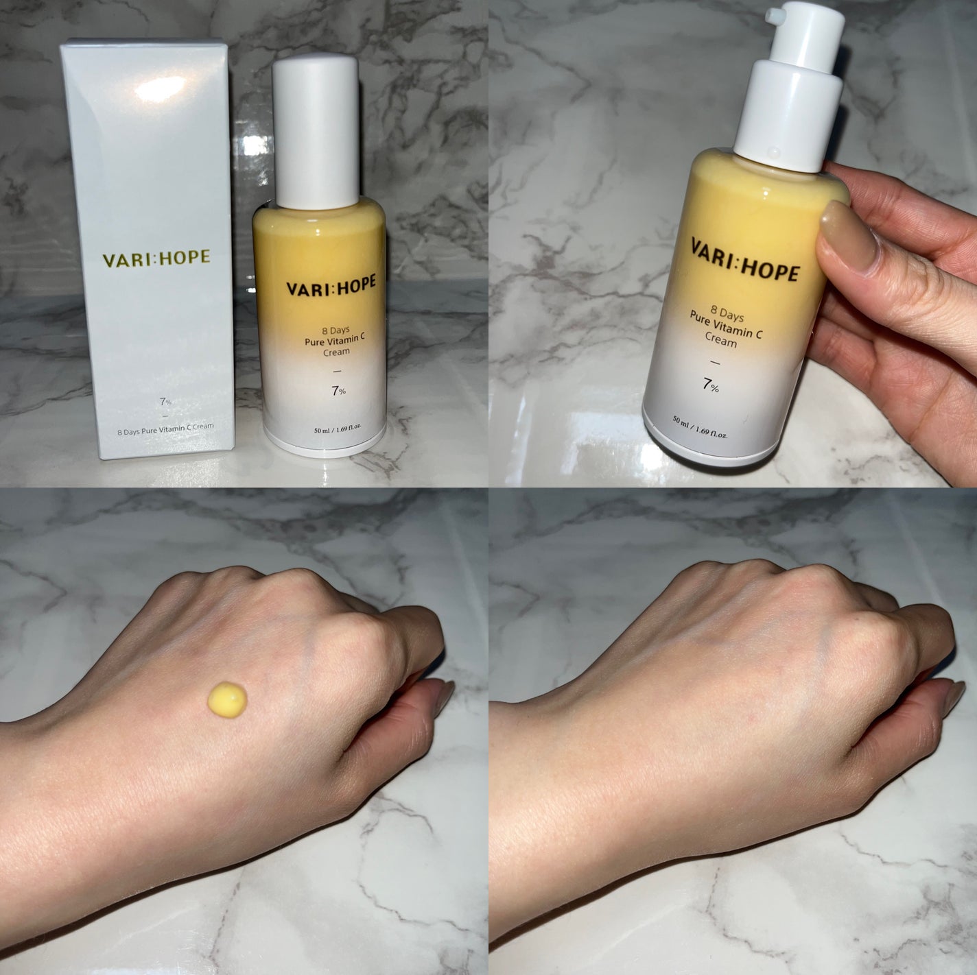 8デイズ ピュアビタミンCクリーム/VARI:HOPE/フェイスクリームを使ったクチコミ(2枚目)
