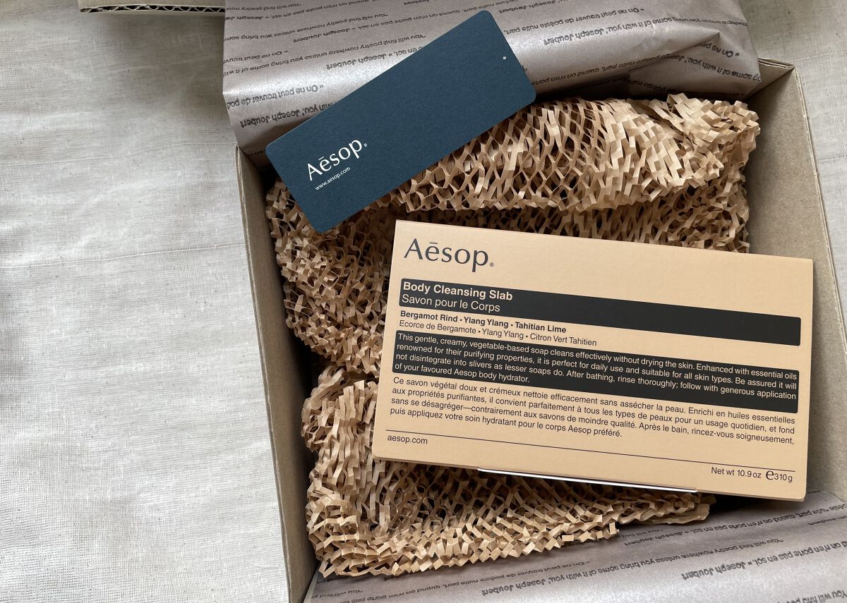 ボディ　クレンジング スラブ/Aesop/ボディ石鹸を使ったクチコミ（1枚目）