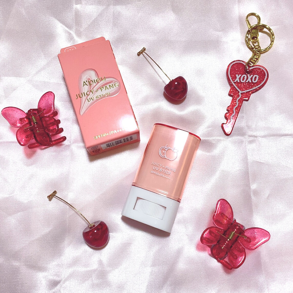 アピュー ジューシーパン UVスティック/A’pieu/日焼け止め・UVケアを使ったクチコミ（1枚目）