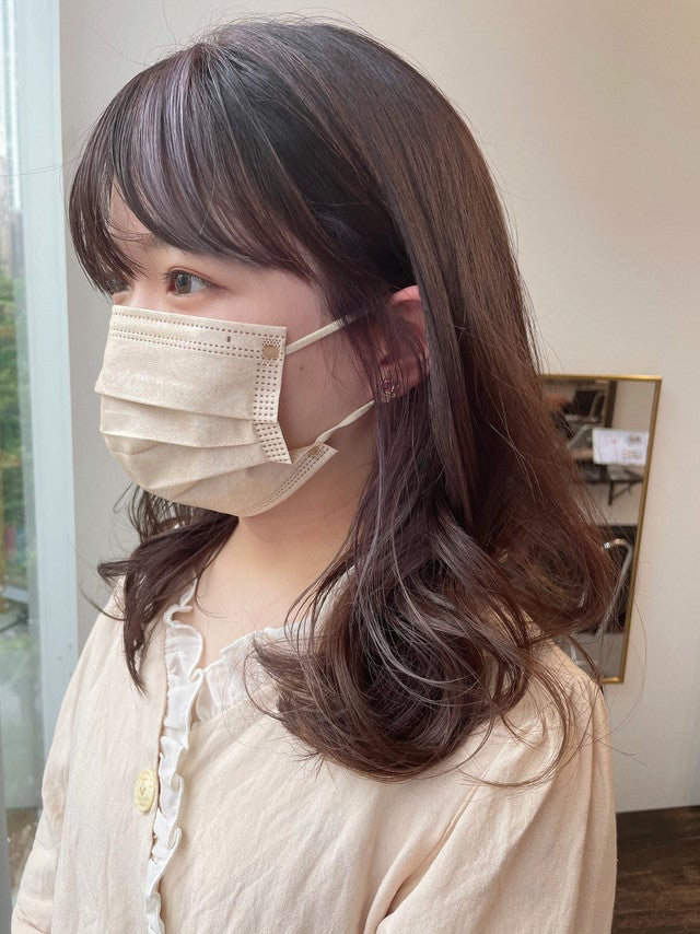 ヘアカラーラベンダー