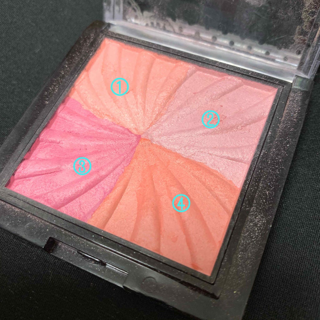 ミックスチークパウダー/DAISO/パウダーチークを使ったクチコミ(2枚目)