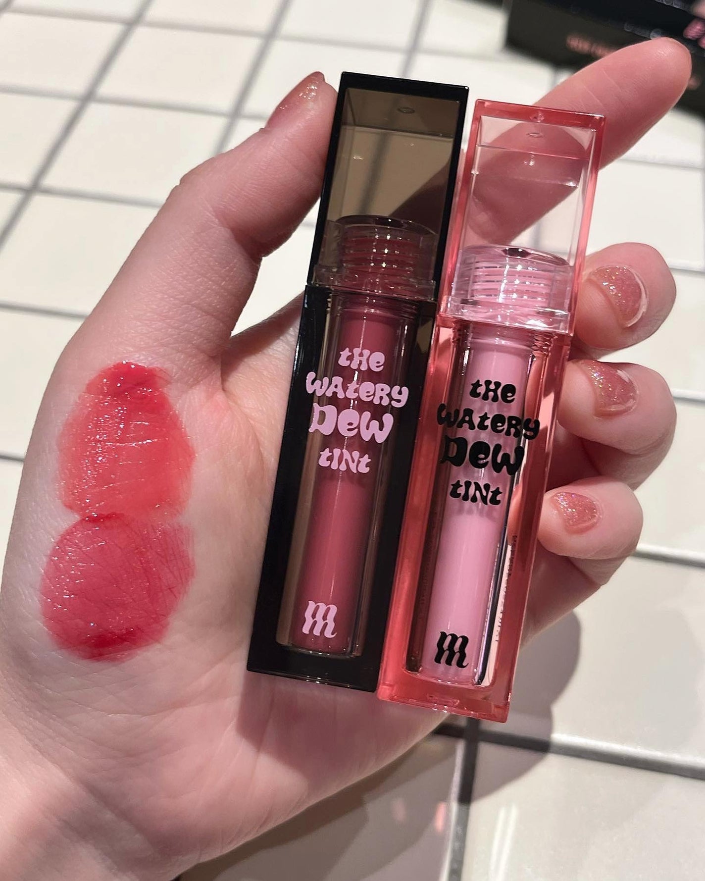ザ ウォータリーデューティント/MERZY/リップティントを使ったクチコミ(1枚目)