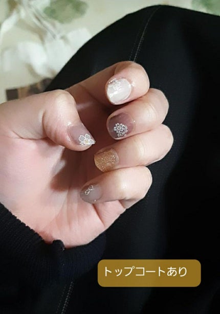 ネイルシール/DAISO/ネイルシールを使ったクチコミ(3枚目)