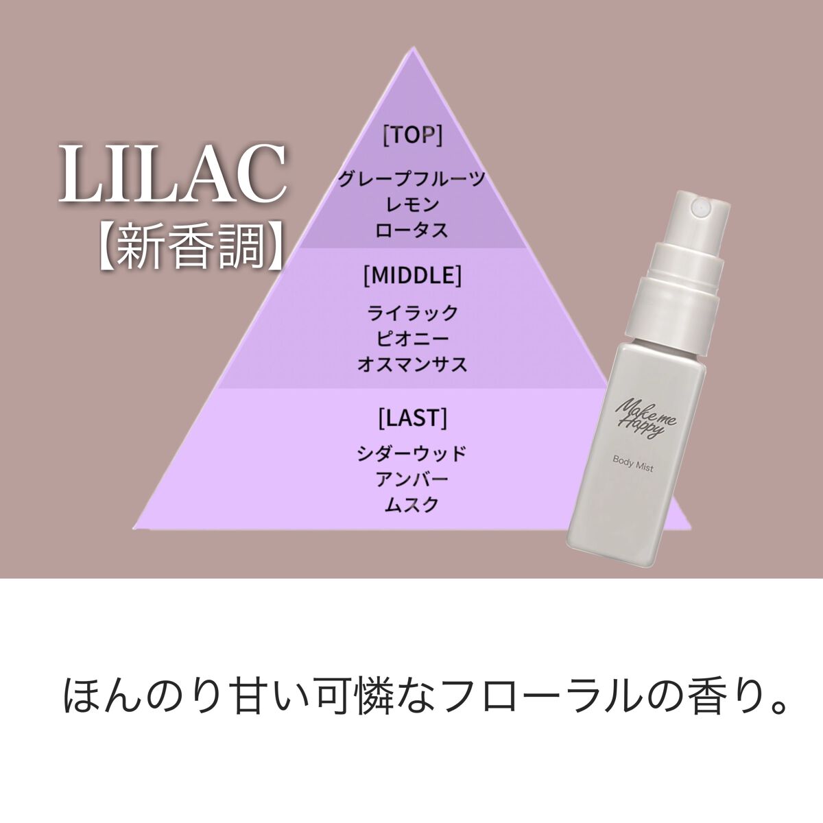 メイクミーハッピー ボディミスト WHITE/キャンメイク/香水を使ったクチコミ(6枚目)