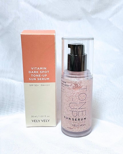 ビタミントーンアップサンセラム/VELY VELY/日焼け止めローションを使ったクチコミ(3枚目)