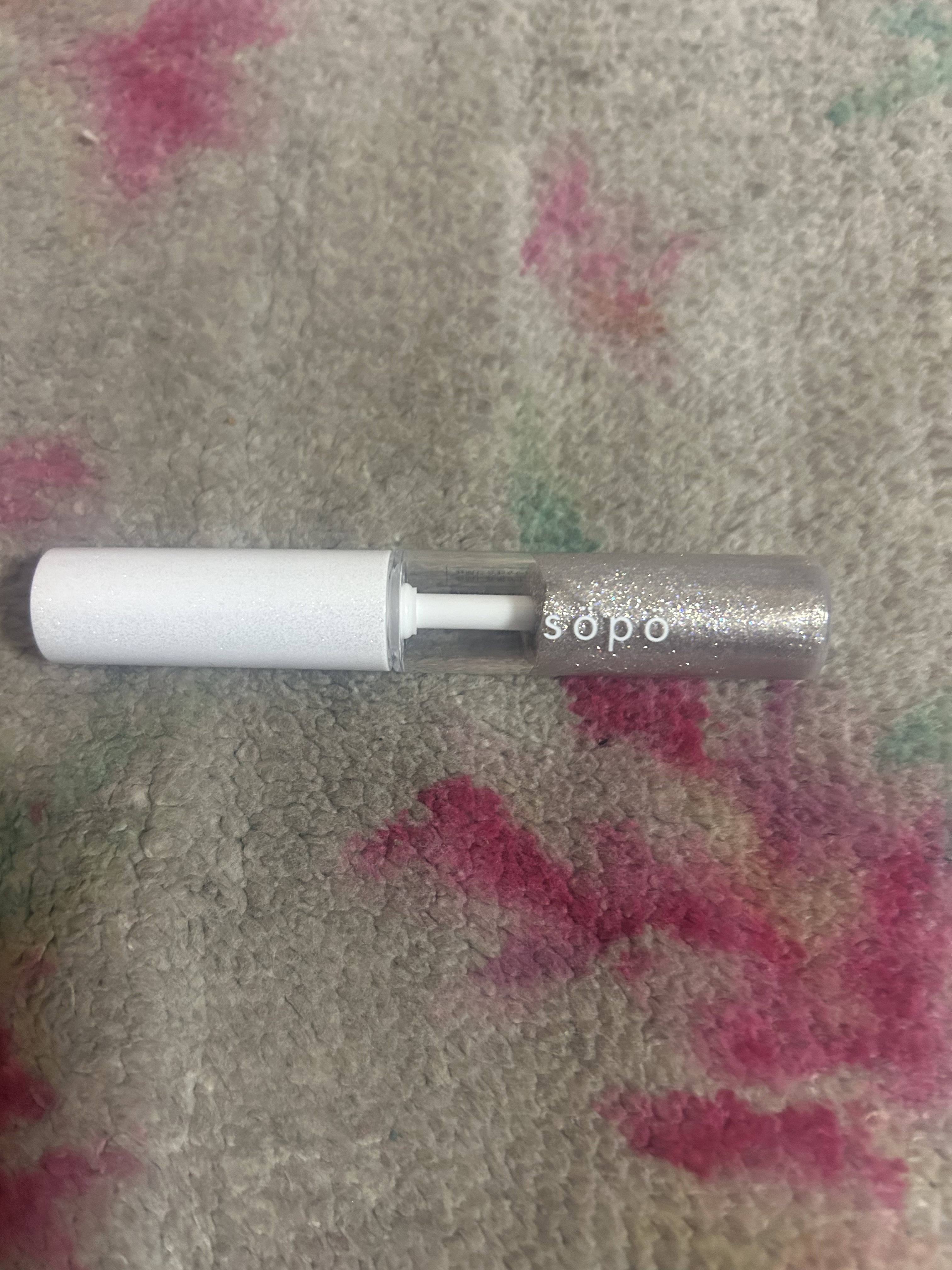 メイクアップグリッター 01：ダイアモンド/sopo/グリッターを使ったクチコミ（3枚目）