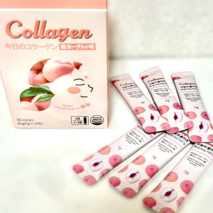 今日のコラーゲン 桃ヨーグルト/メディタミン/美容サプリメントを使ったクチコミ(1枚目)