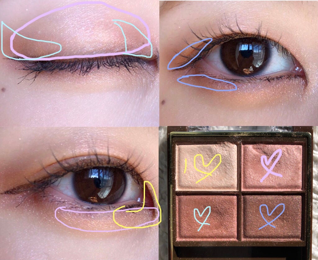 スキニーリッチシャドウ/excel/アイシャドウパレットを使ったクチコミ(3枚目)