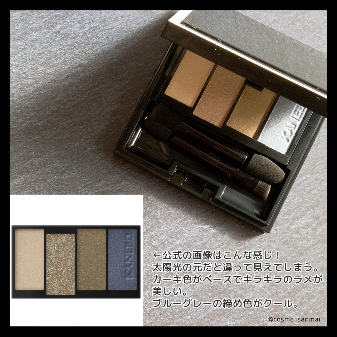 カラードシャドウ 02 Epic Frontier/KANEBO/アイシャドウパレットを使ったクチコミ（3枚目）