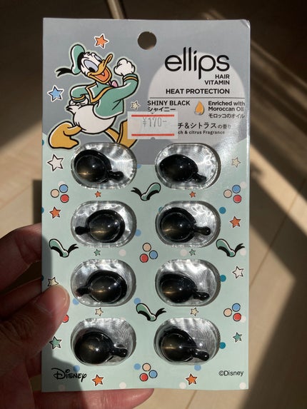 ellips 【ディズニー限定デザイン】ellips(エリップス)ヘアオイル シートタイプ8粒 (ブラック/ピーチ&シトラスの香り)ドナルドダックのクチコミ「ellips❤️ディズニー限定デザイン
エリップス
ヘアオイル シートタイプ8粒
ブラック/.....」(1枚目)