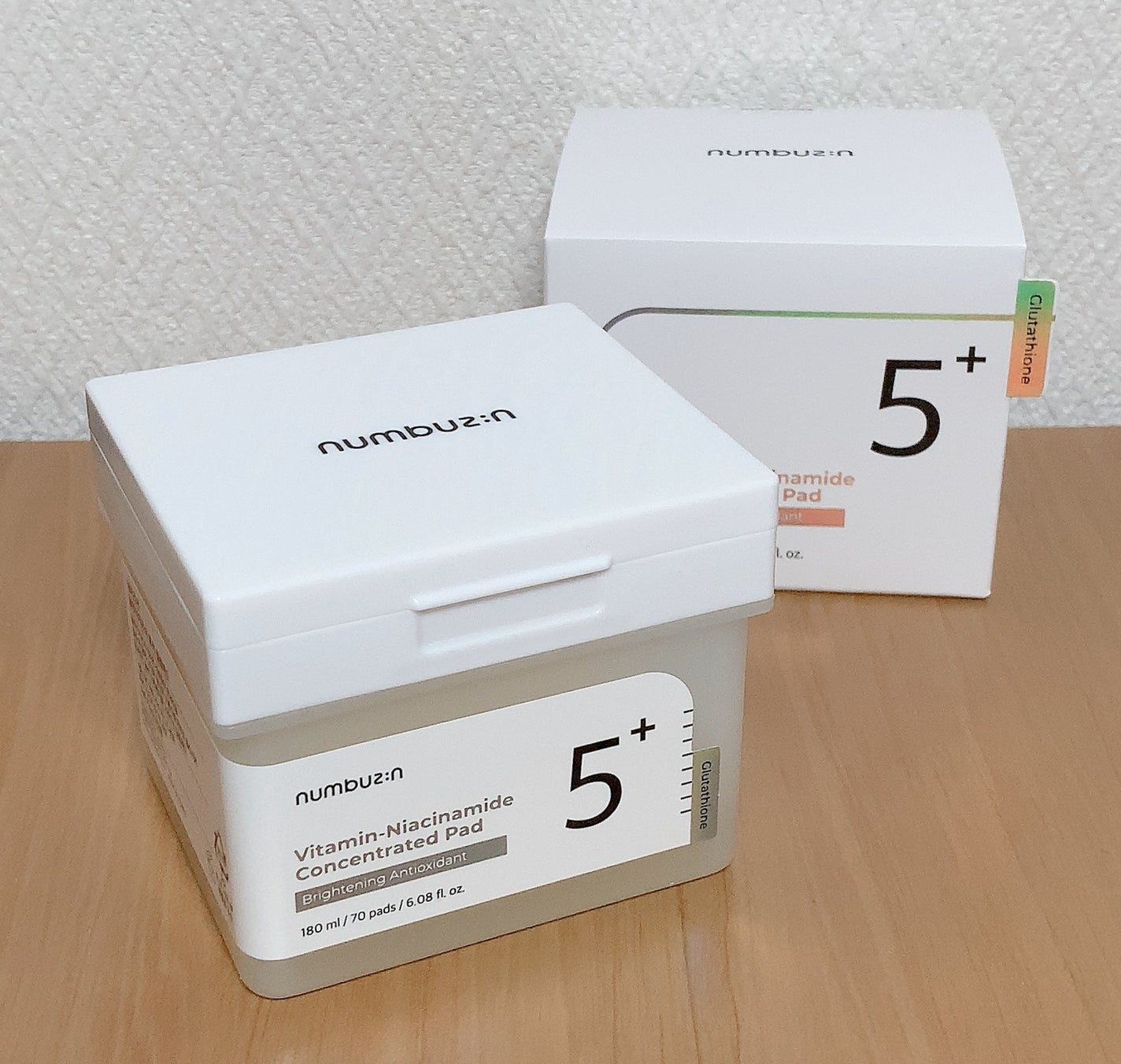 5番 白玉グルタチオンCフィルムパッド/numbuzin/トナーパッドを使ったクチコミ(2枚目)