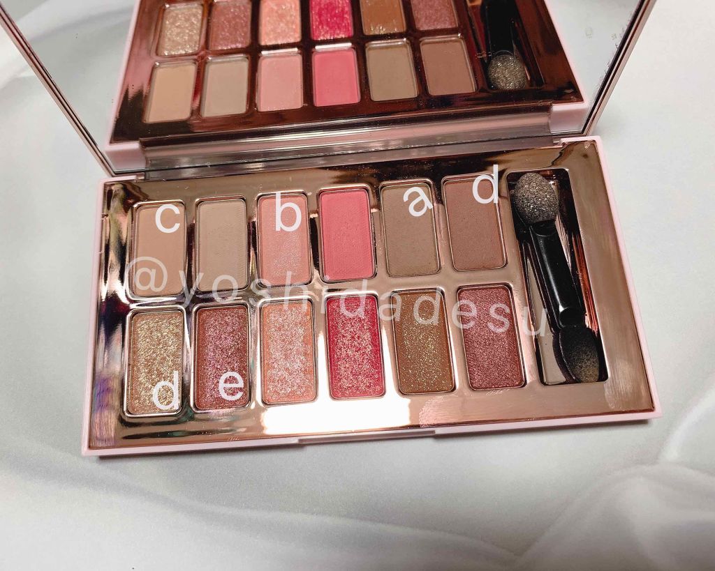 バレンタインボックス3ローズモーメント/VAVI MELLO/アイシャドウパレットを使ったクチコミ（3枚目）