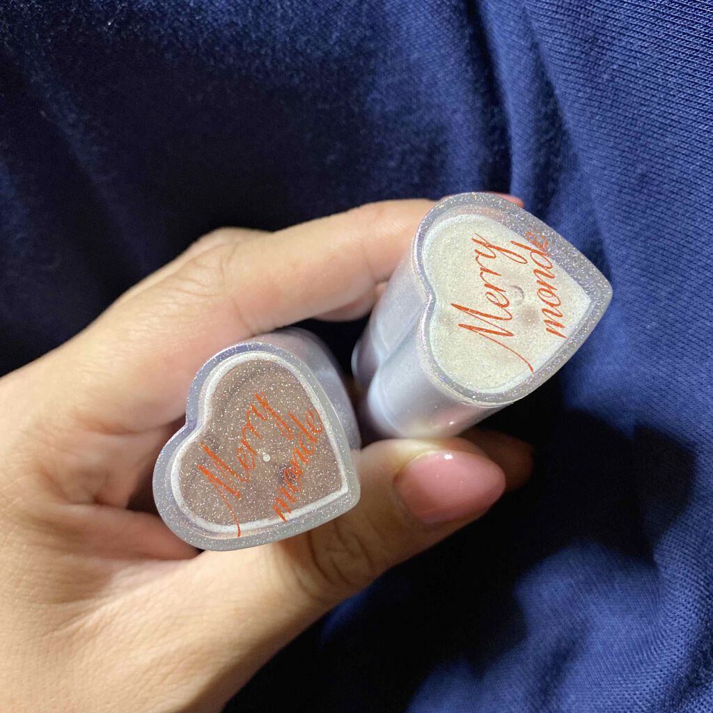 ラブクラッシュ ハートスティック ハイライト/Merrymonde/ジェル・クリームチークを使ったクチコミ（1枚目）