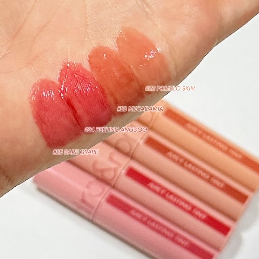 ジューシーラスティングティント/rom&nd/リップティントを使ったクチコミ（3枚目）