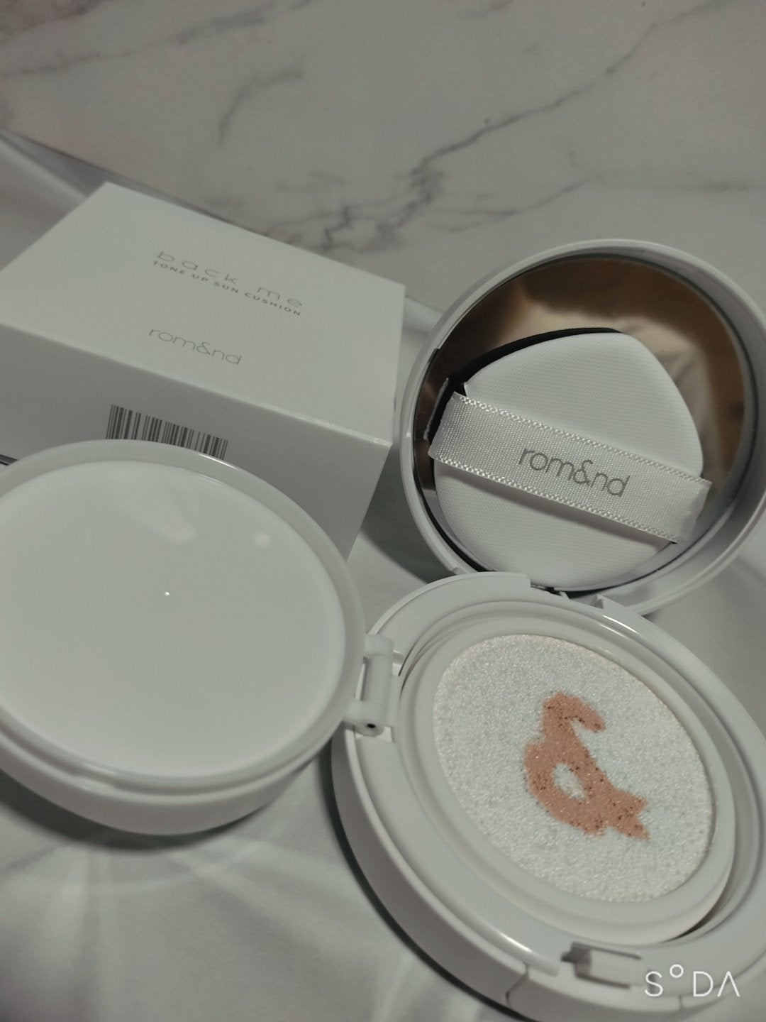 バックミートーンアップサンクッション/rom&nd/日焼け止めローションを使ったクチコミ(1枚目)