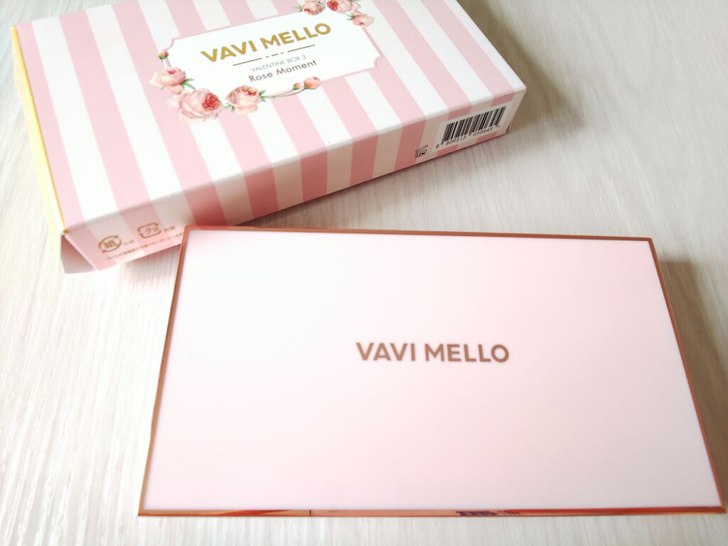 バレンタインボックス3ローズモーメント/VAVI MELLO/アイシャドウパレットを使ったクチコミ(1枚目)