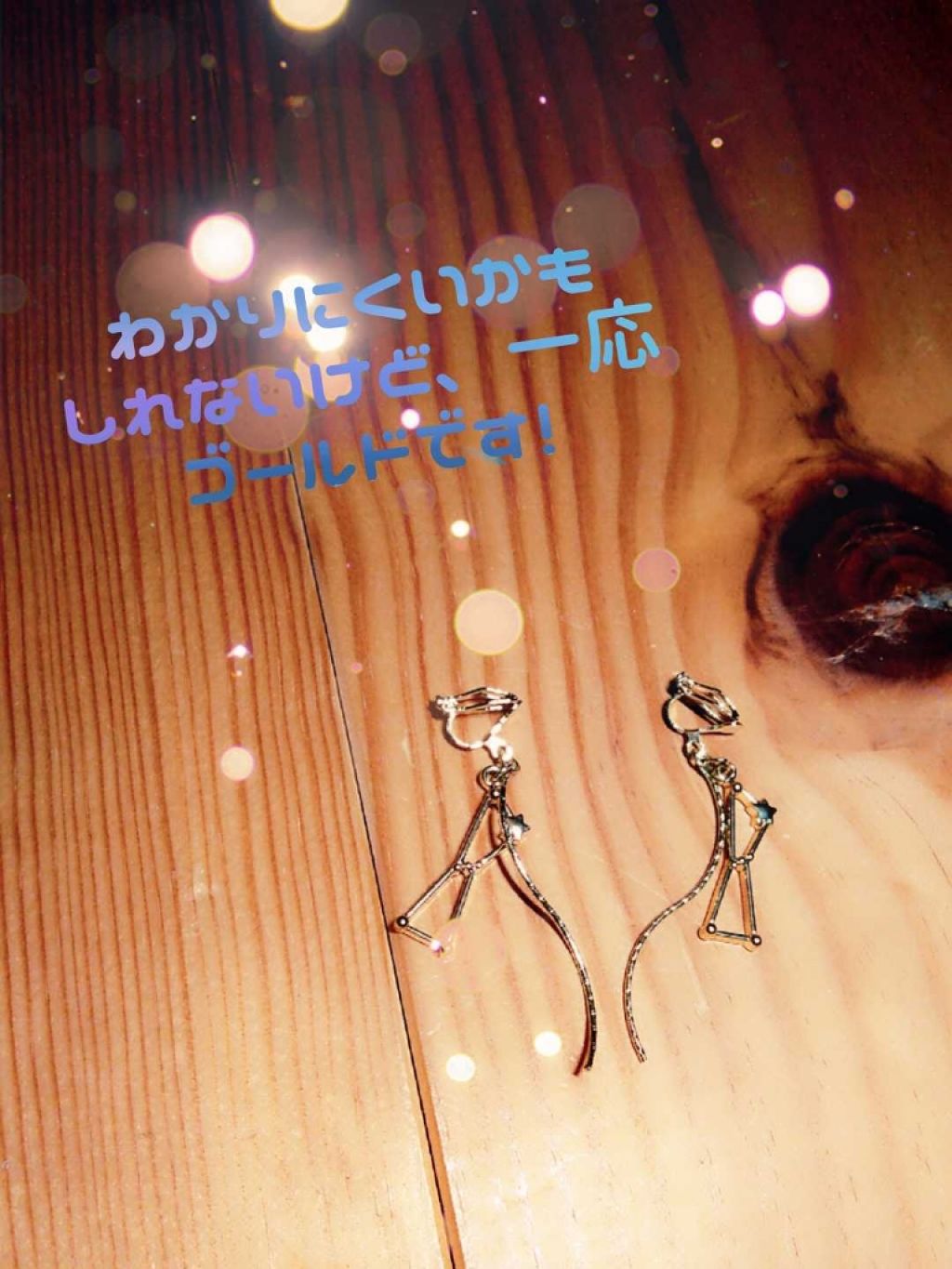 星座スティックイヤリング/キャンドゥ/その他を使ったクチコミ（2枚目）