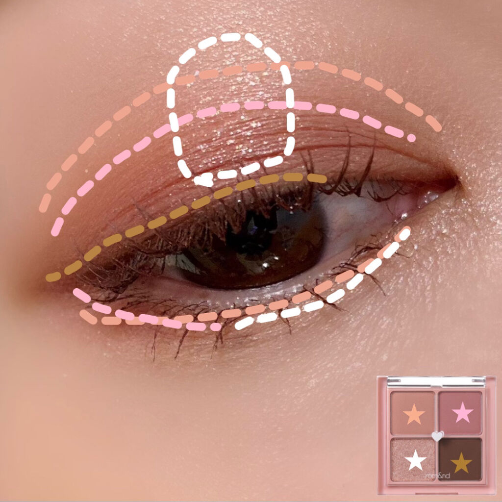 ベターザンアイズ/rom&nd/アイシャドウパレットを使ったクチコミ（2枚目）