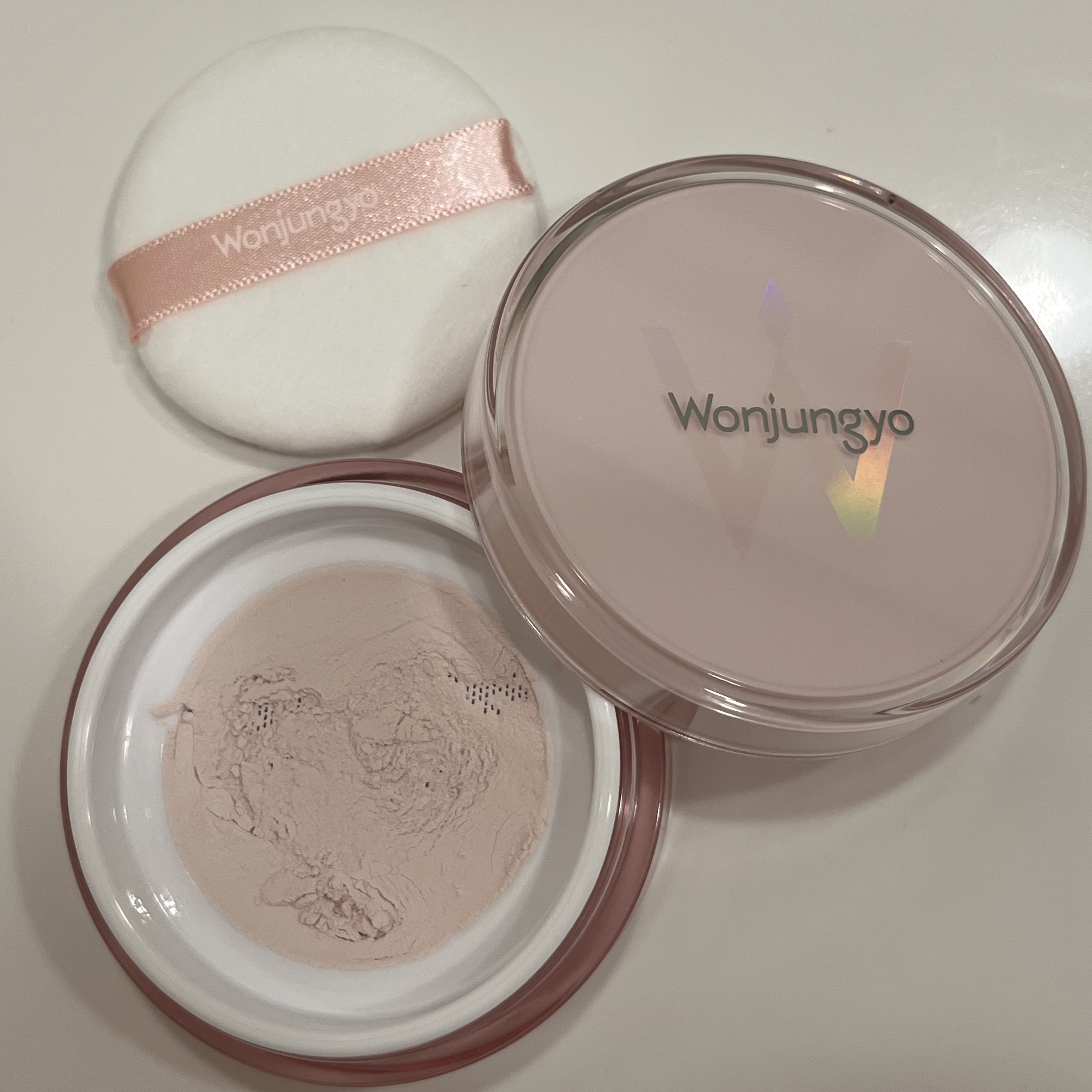 ウォンジョンヨ フィクシングブラーパウダー N 01 プレーンピンク/Wonjungyo/ルースパウダーを使ったクチコミ（1枚目）