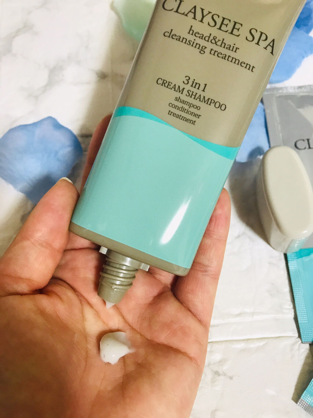 ヘッド＆ヘアクレンジングトリートメント/CLAYSEE SPA/市販シャンプーを使ったクチコミ（1枚目）