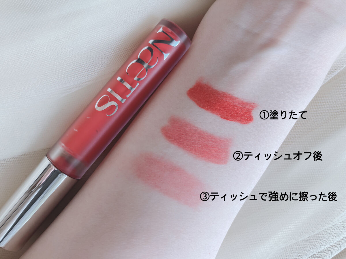 フェアリーコアステイブラーベルベットティント 201 Wednesday/NaeTIS/リップティントを使ったクチコミ（3枚目）