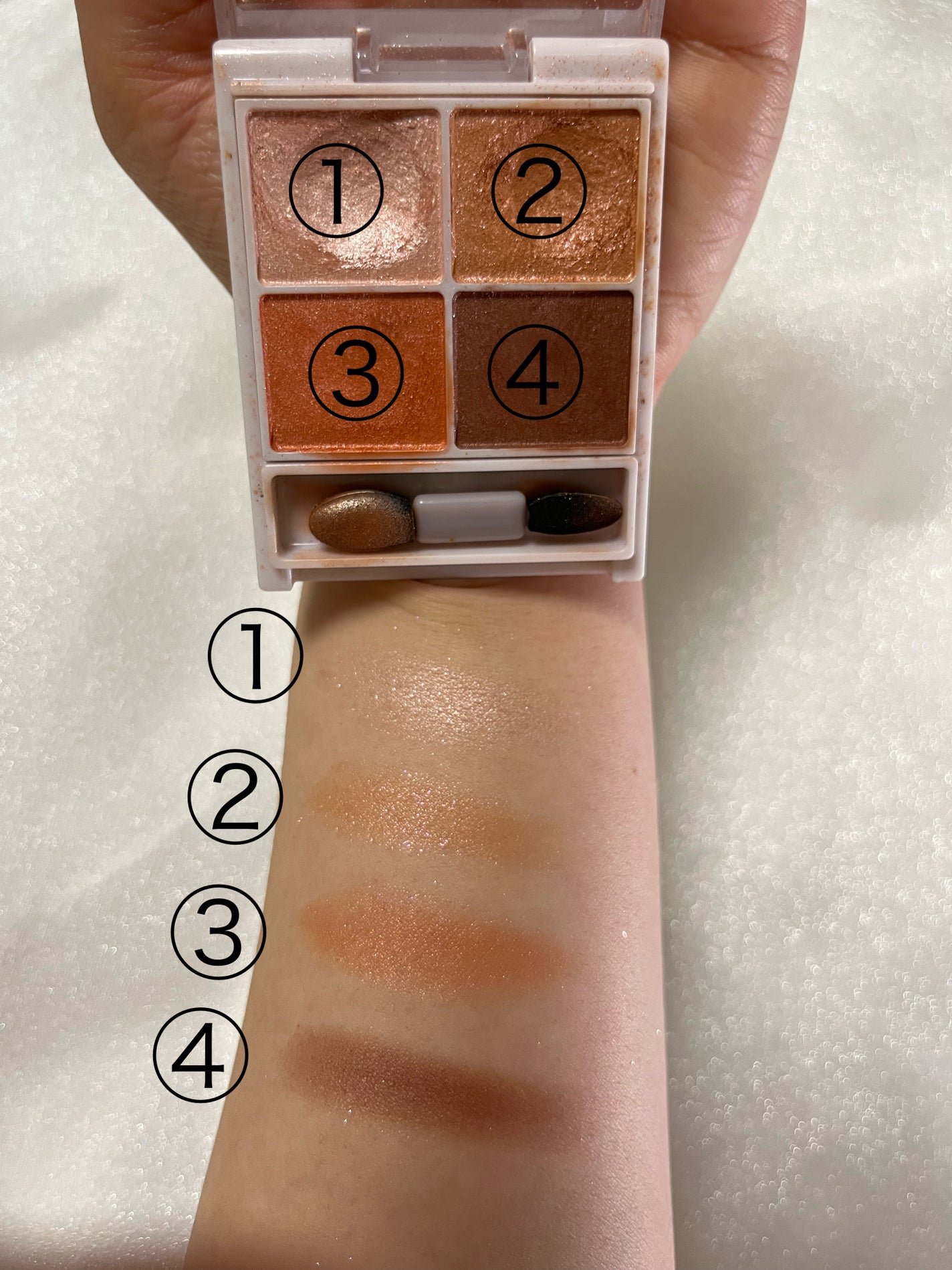 シルキースフレアイズ/キャンメイク/アイシャドウパレットを使ったクチコミ(3枚目)