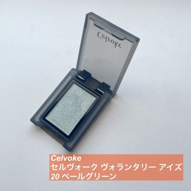 セルヴォーク ヴォランタリー アイズ 20 ペールグリーン/Celvoke/シングルアイシャドウを使ったクチコミ（1枚目）