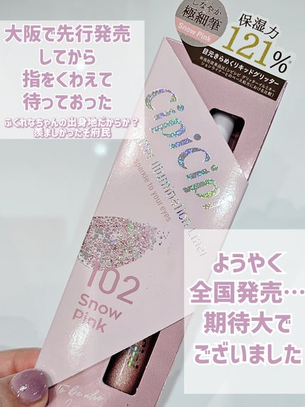 グリッター イルミネーションライナー R/CipiCipi/リキッドアイライナーを使ったクチコミ(2枚目)