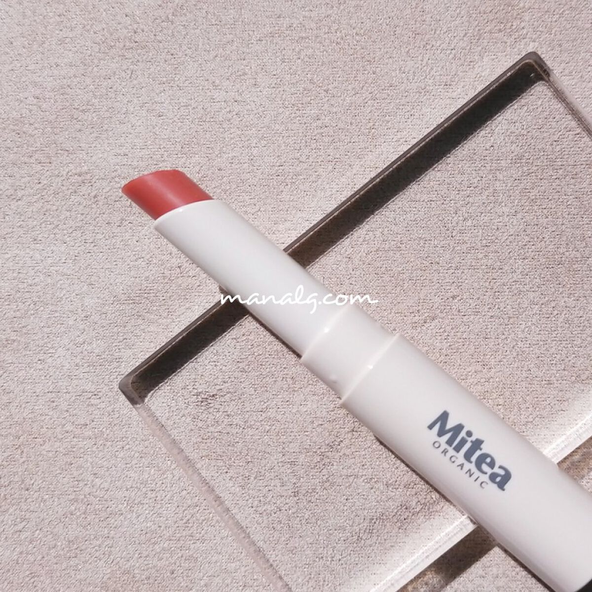 セラムオイルリップスティック  マンダリーヌコンフィ/ミティア オーガニック/口紅を使ったクチコミ（2枚目）