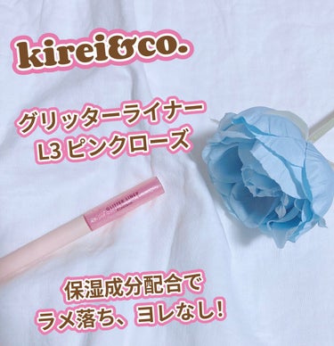 グリッターライナー/Kirei&co./リキッドアイシャドウを使ったクチコミ（1枚目）