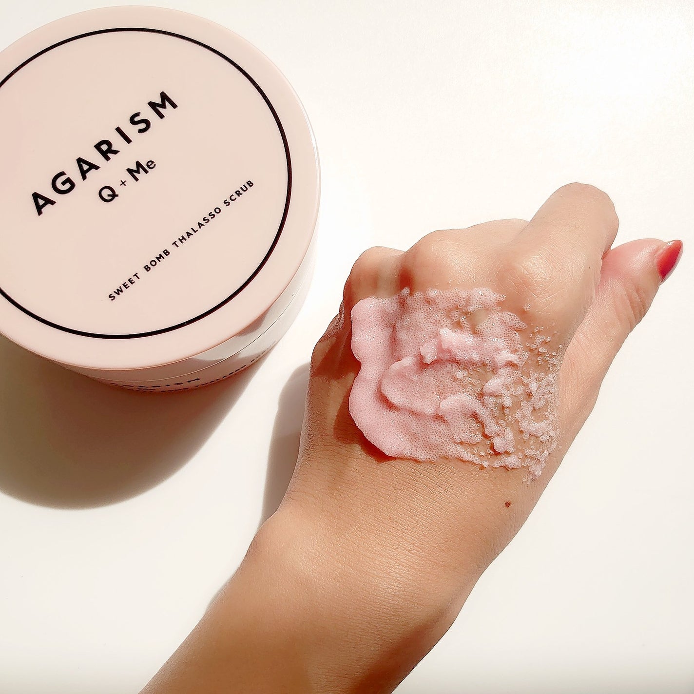 Q+Me スウィート ボム タラソ スクラブ/AGARISM/バスト・ヒップケアを使ったクチコミ(3枚目)